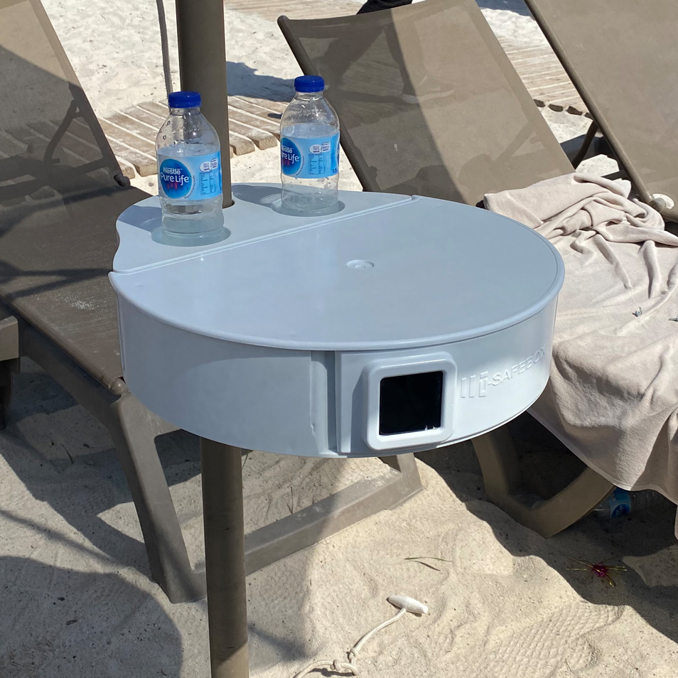 Beachbox plaj ve havuz şemsiyeleri güvenlik kutusu